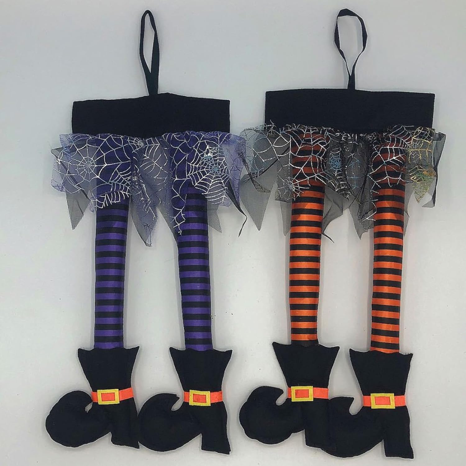 VIVIANYO HD 2PCS Halloween Witch Legs Plush Decoration