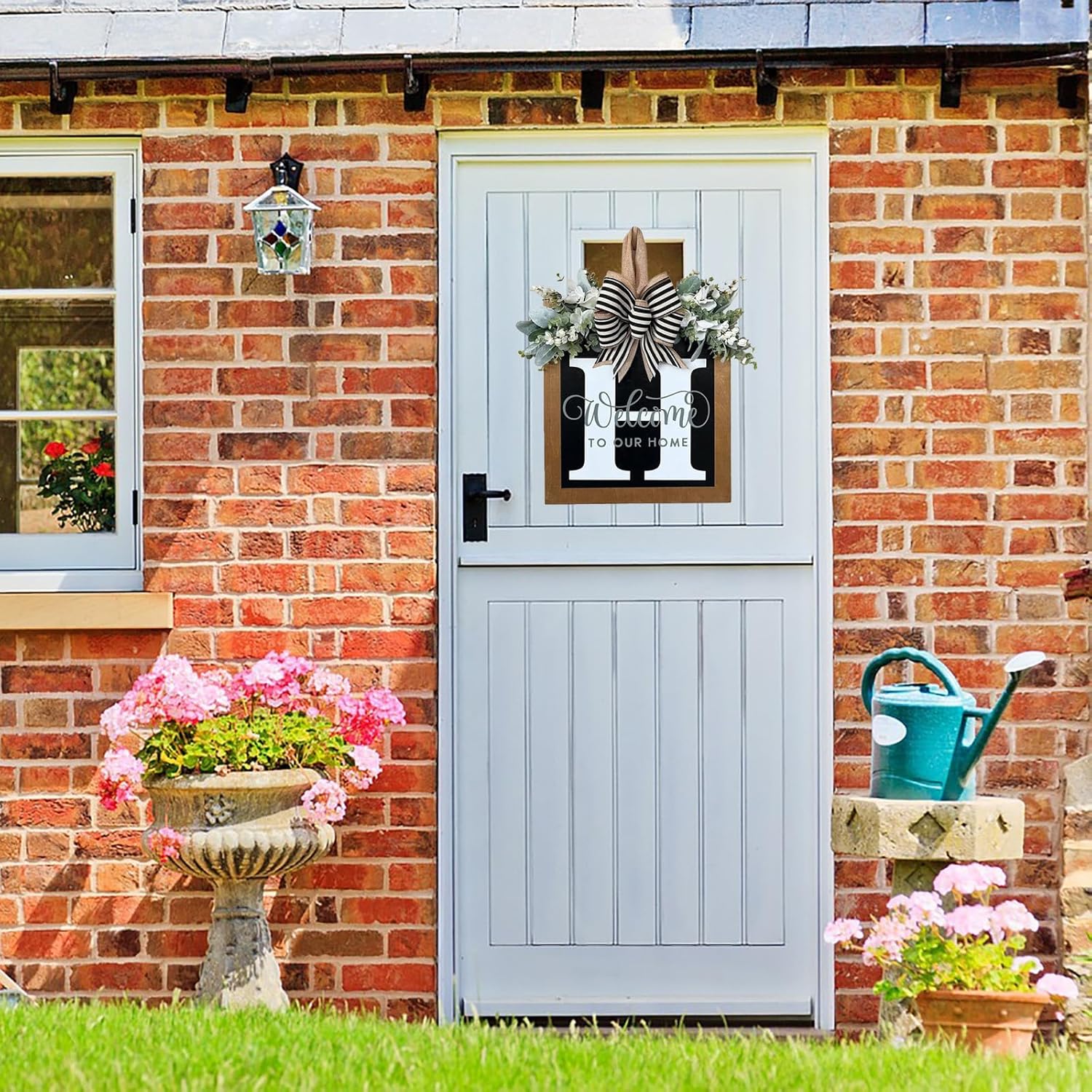 Customizable Family Name Wreath for Front Door