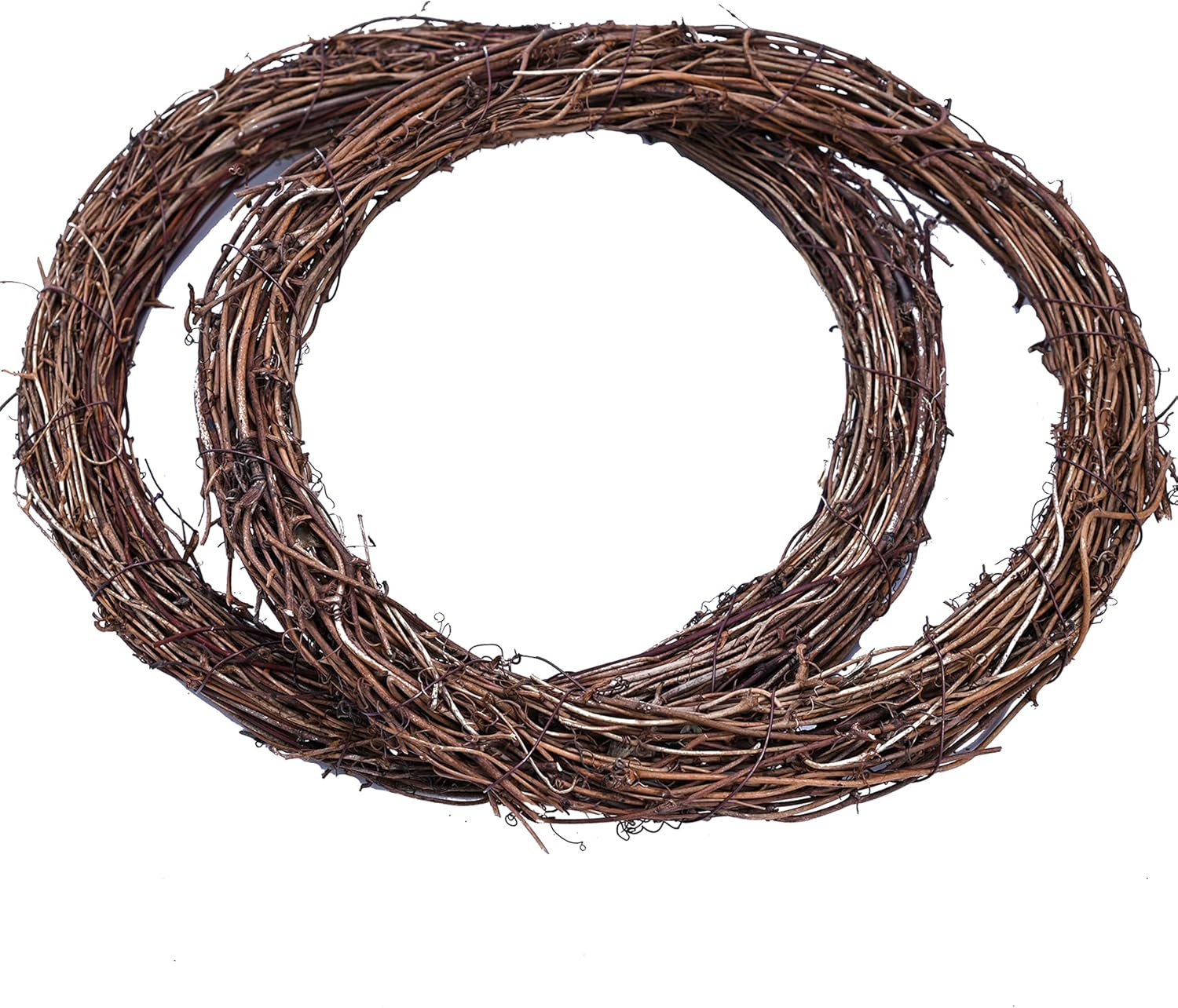 Byher Grapevine Wreath 2 Pack 12 Inch Natural Vine Decor