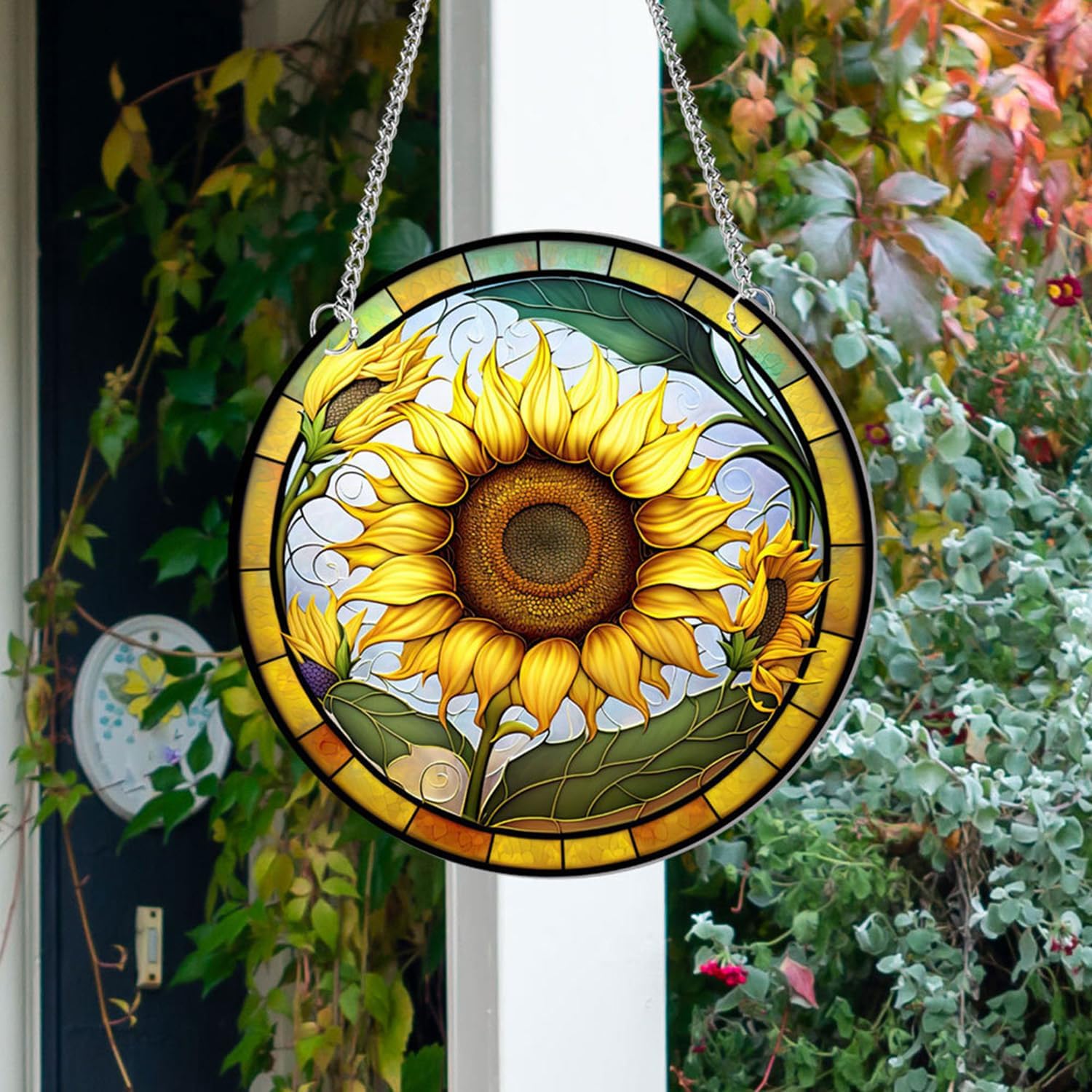 MATIHAY Sunflower Acrylic Window Hanging Wall Decor