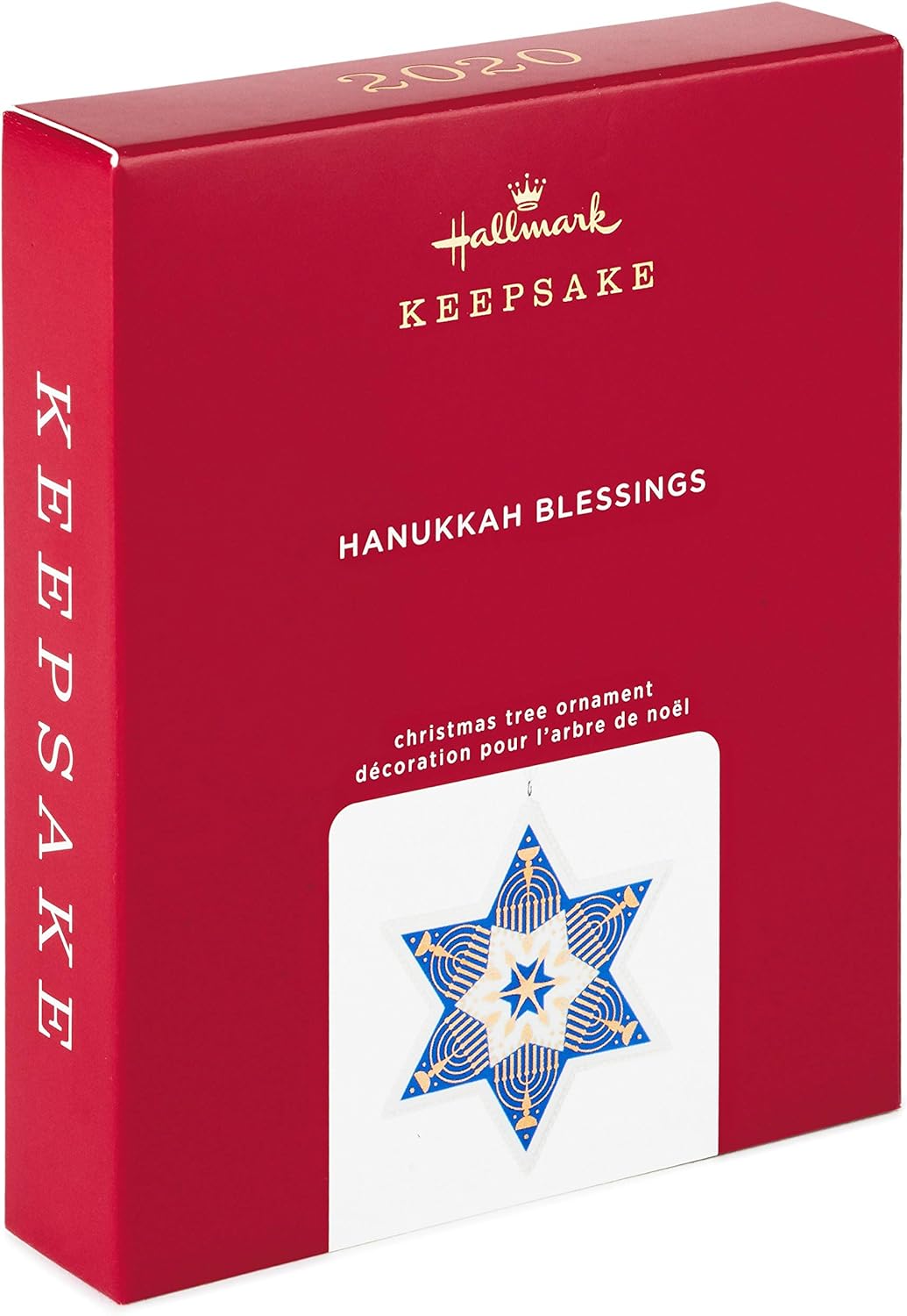 Hanukkah Blessings Star of David Ornament Multicolor
