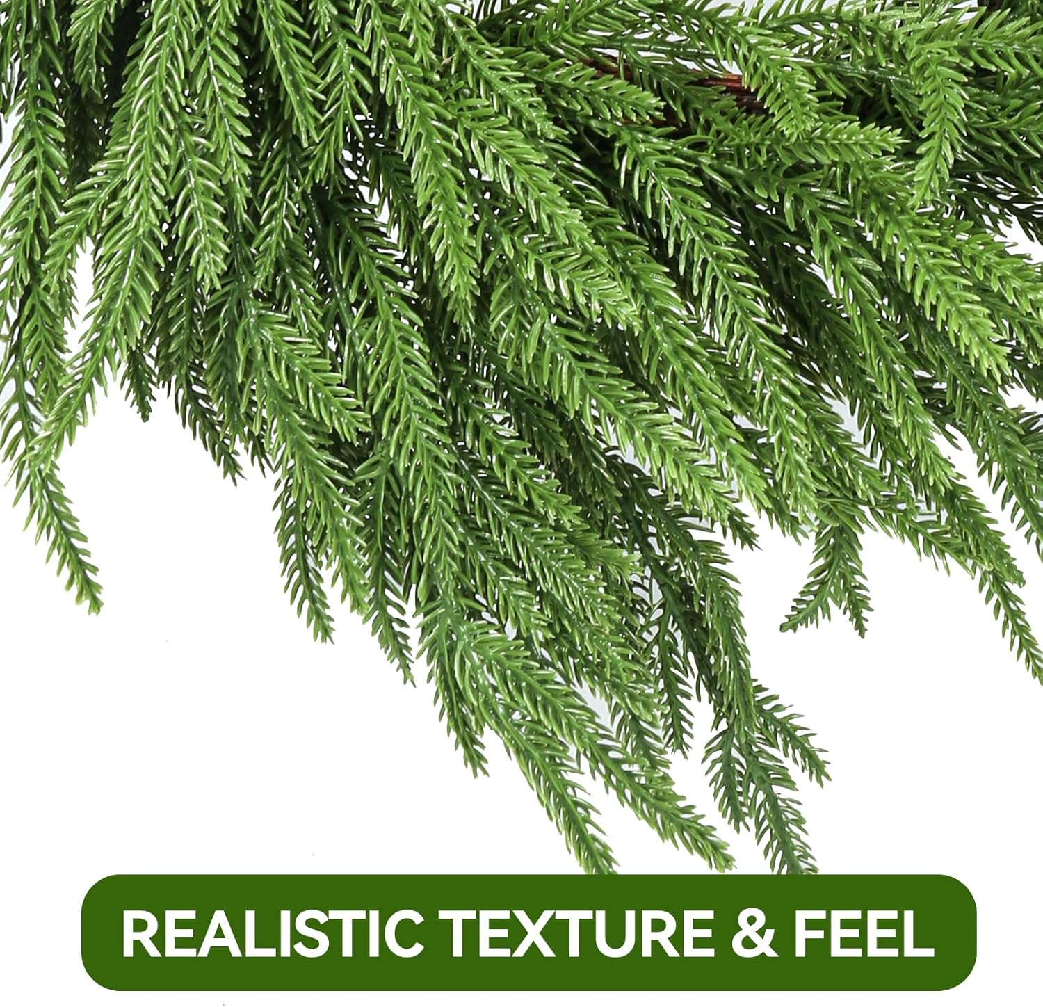 ENVEN 24 Inch Norfolk Pine Artificial Wreath