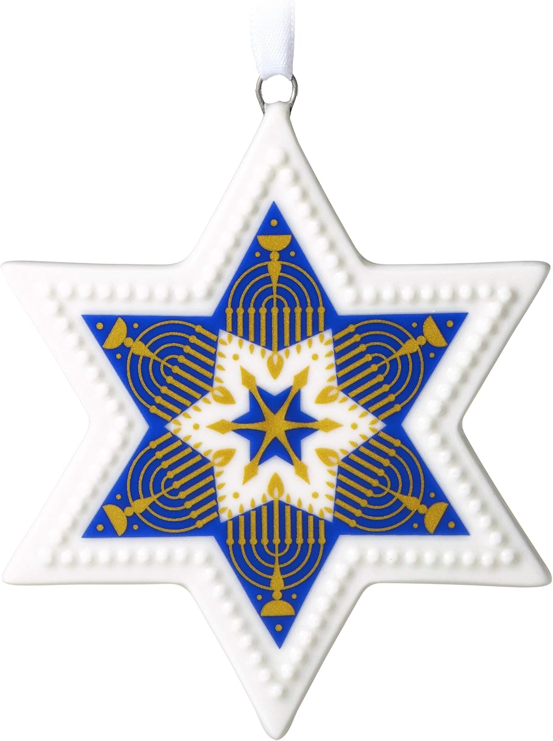 Hanukkah Blessings Star of David Ornament Multicolor