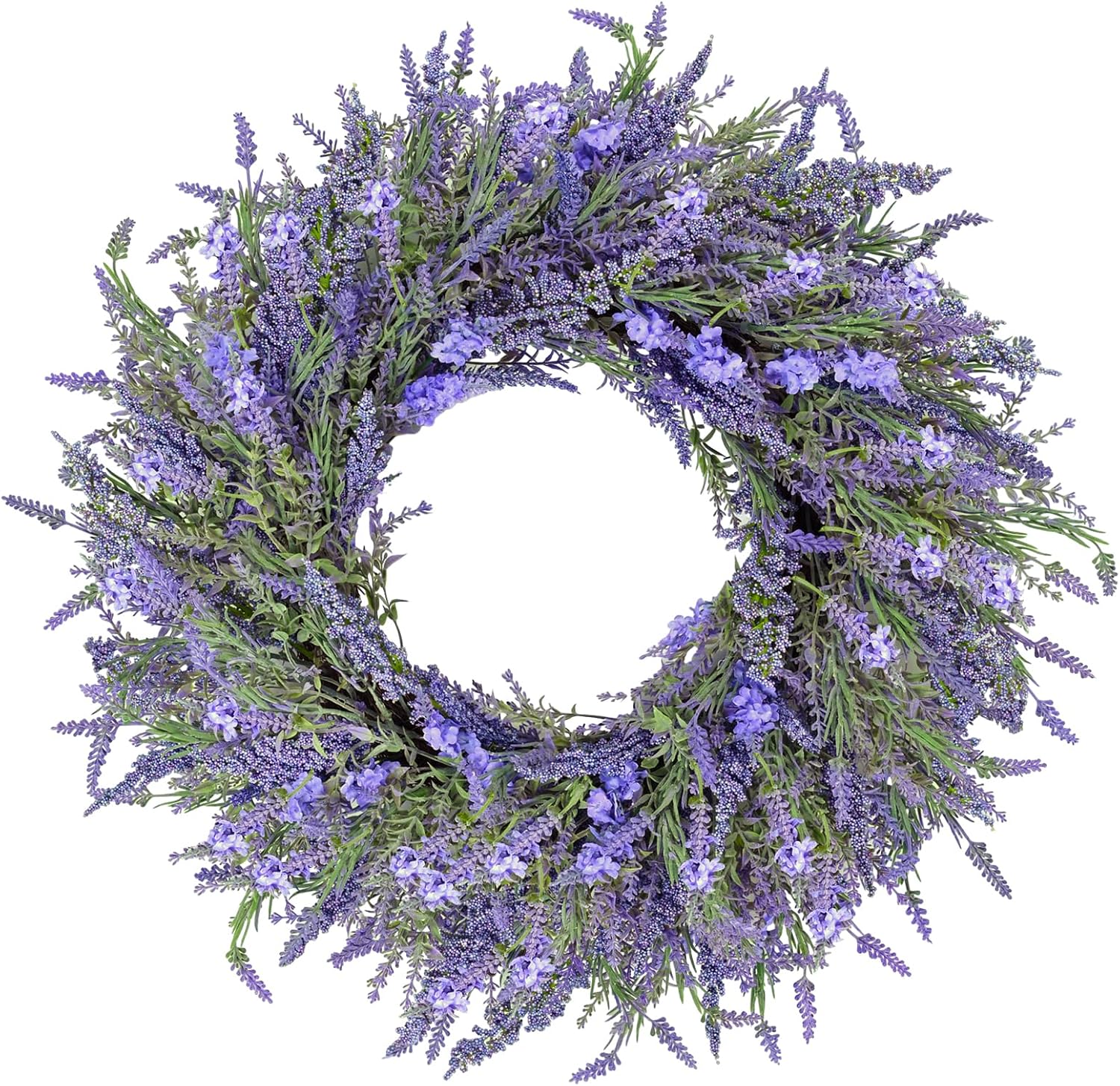 DDHS Lavender Wreath 24 Inch All Seasons Decor