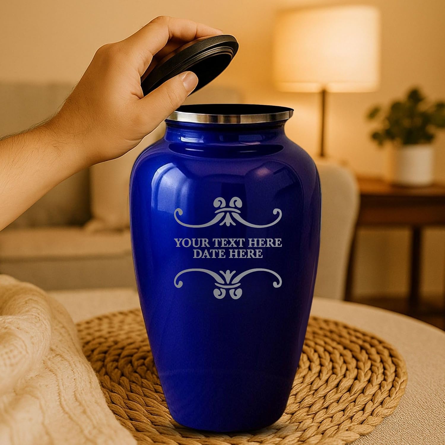 Custom Cremation Urn - Purple Splendore Series