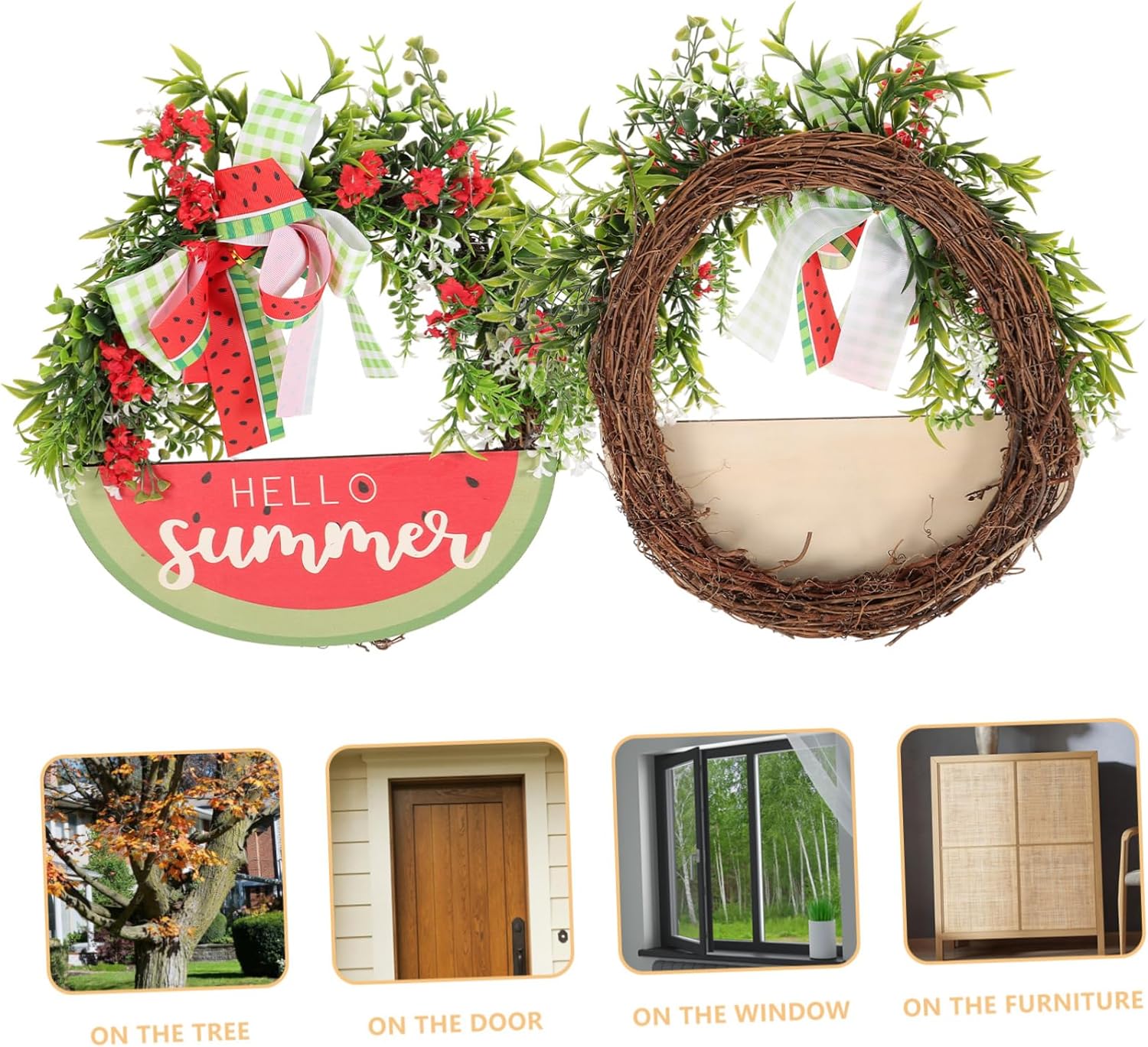 Front Door Wreath Hanger Summer Decor Wreath