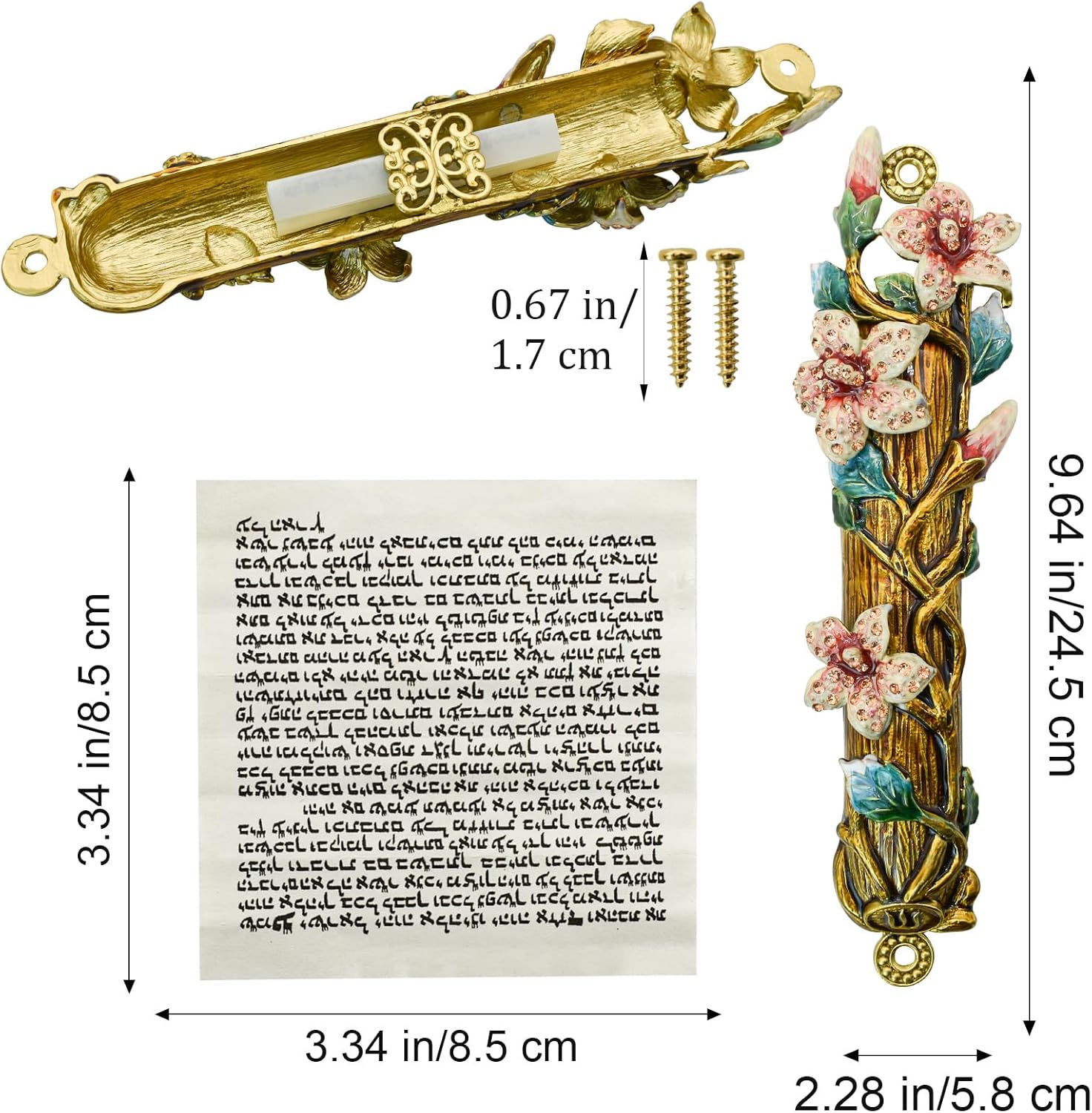 MrMrKura Mezuzah Scroll Door Mount Set