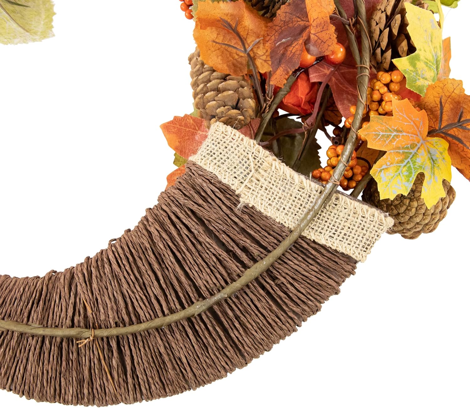 Northlight 20 Inch Autumn Decor Cornucopia Wreath