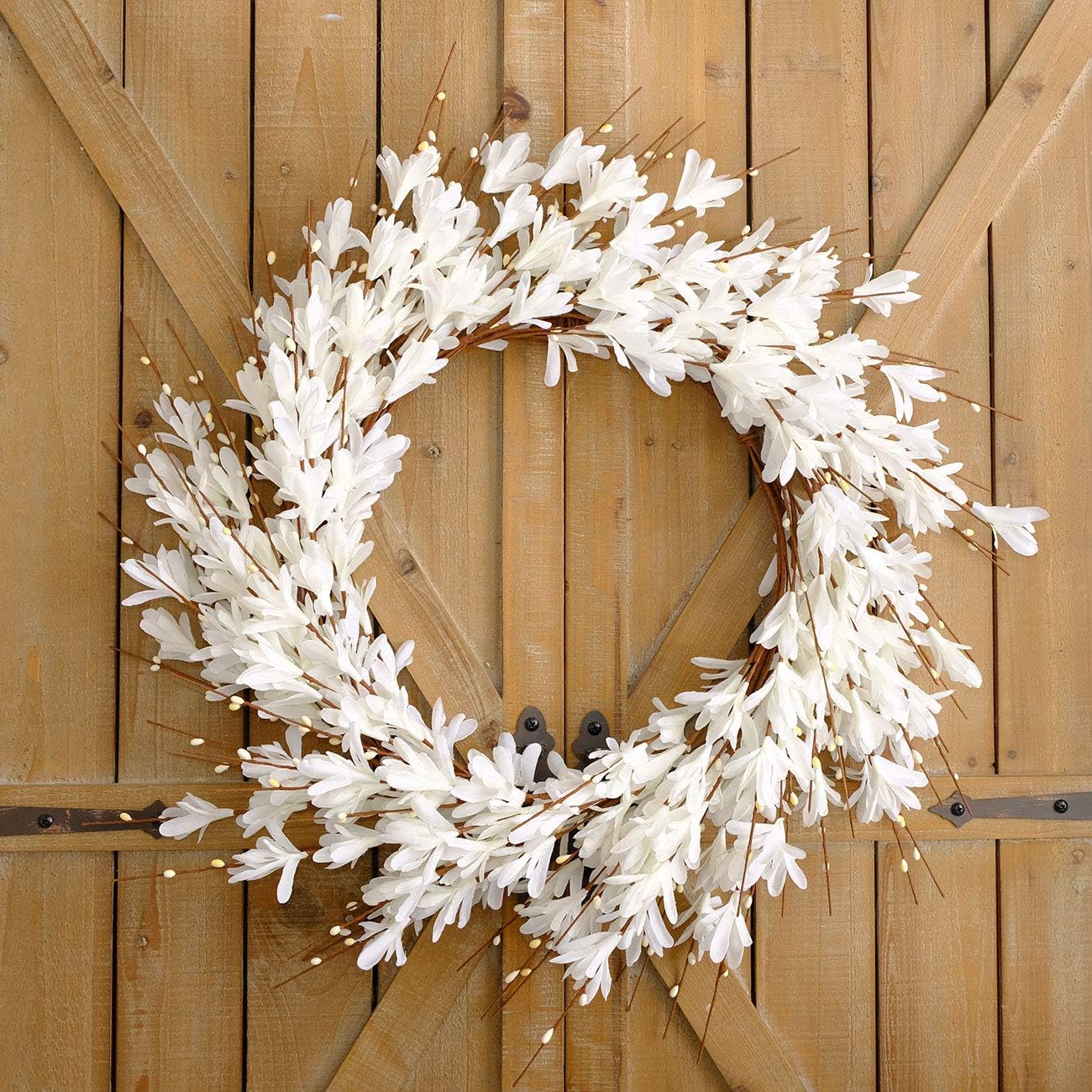 Bibelot 20 Inch Artificial Forsythia Flower Wreath