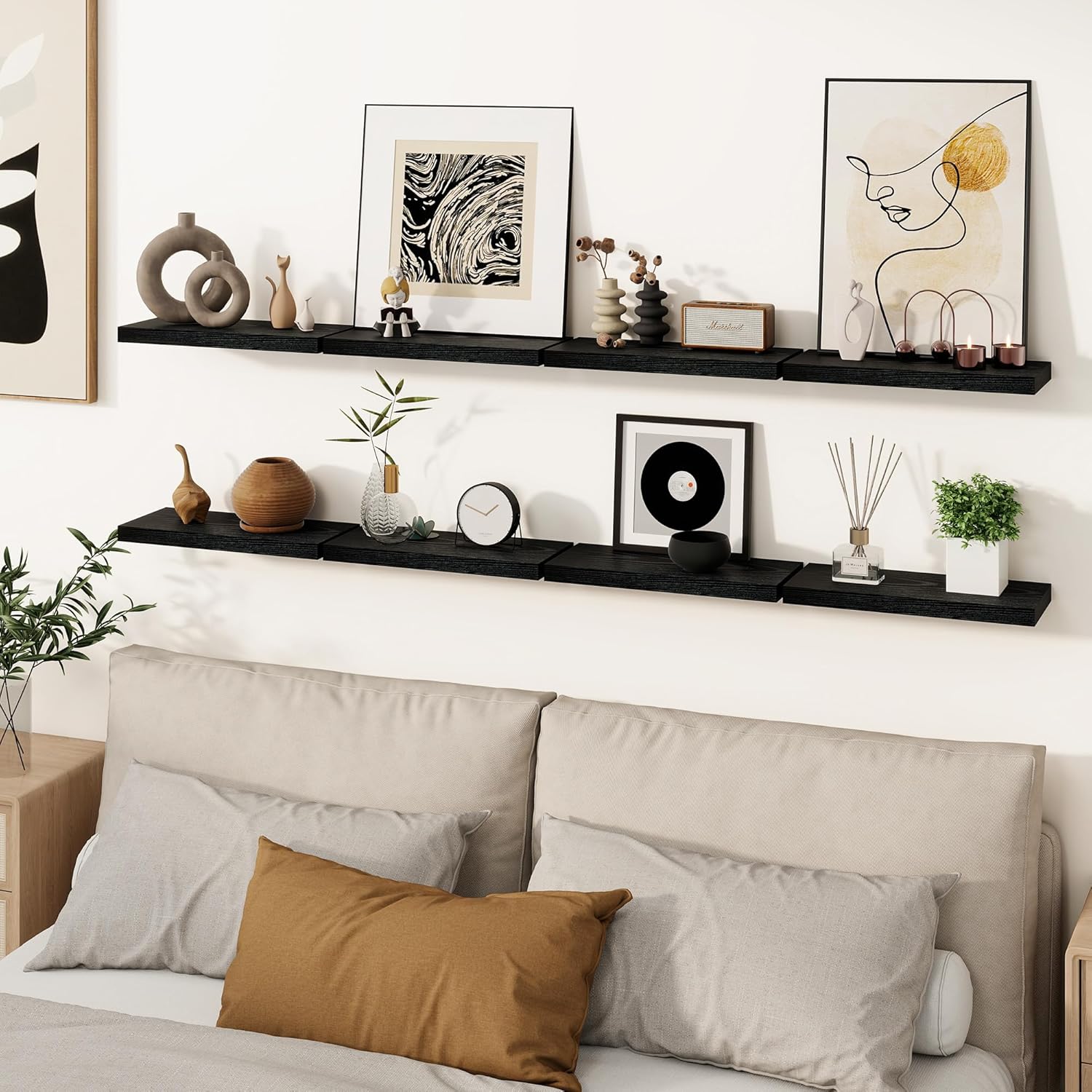 Invisible Bracket Floating Shelves for Wall
