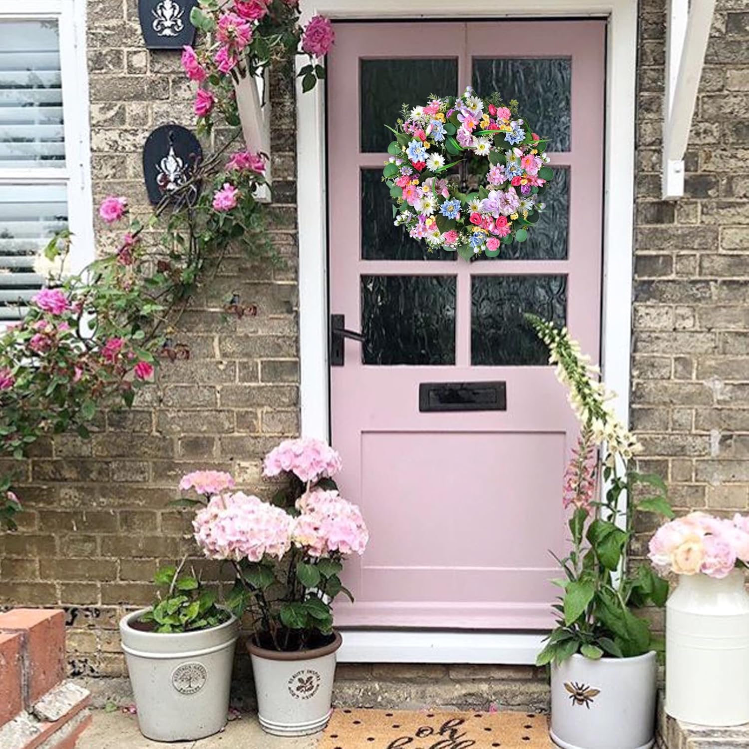 Bibelot 22 Inch Spring Summer Wreath for Front Door