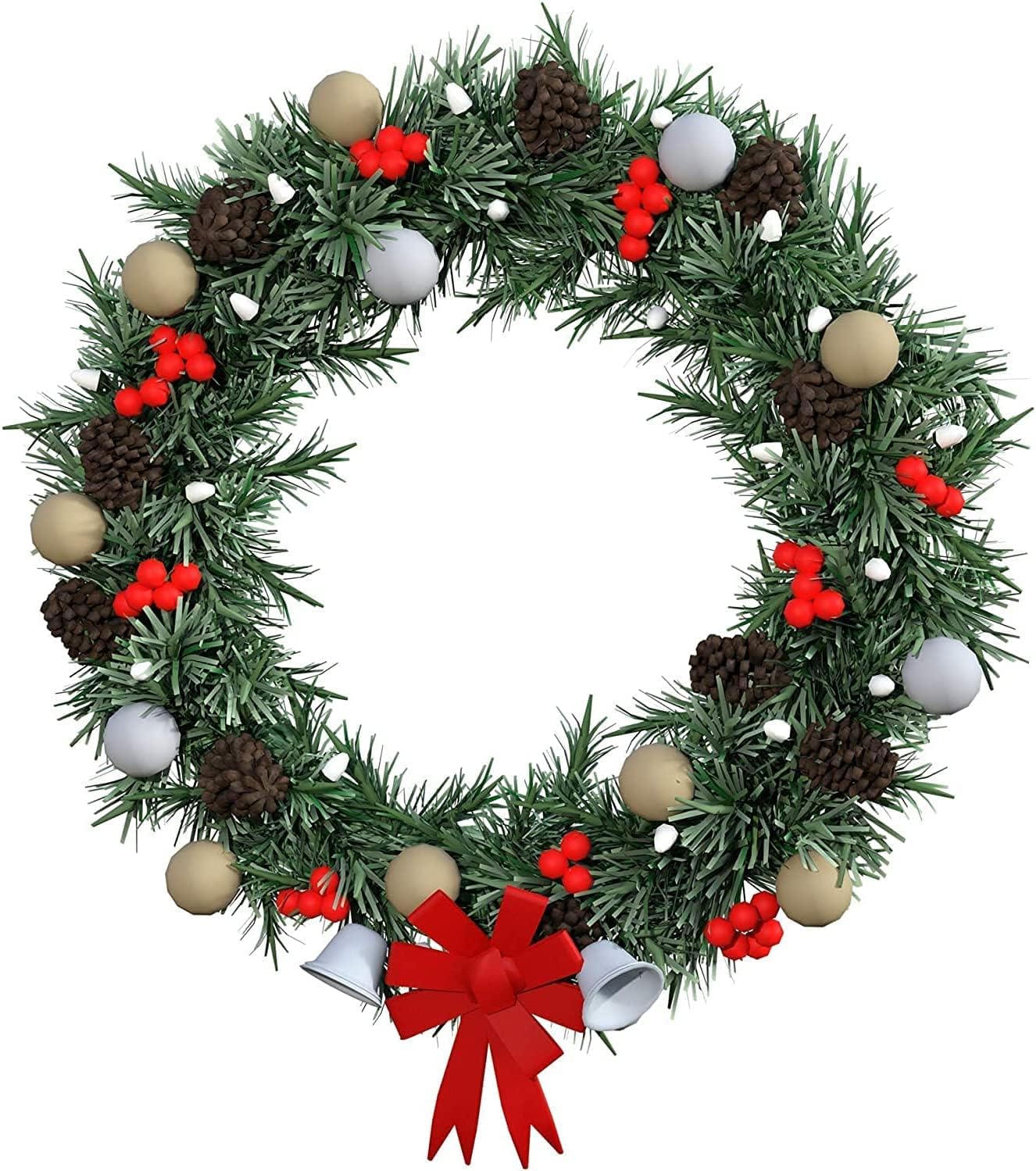 20pcs 12inch Paper Wreath Rings for DIY Crafts