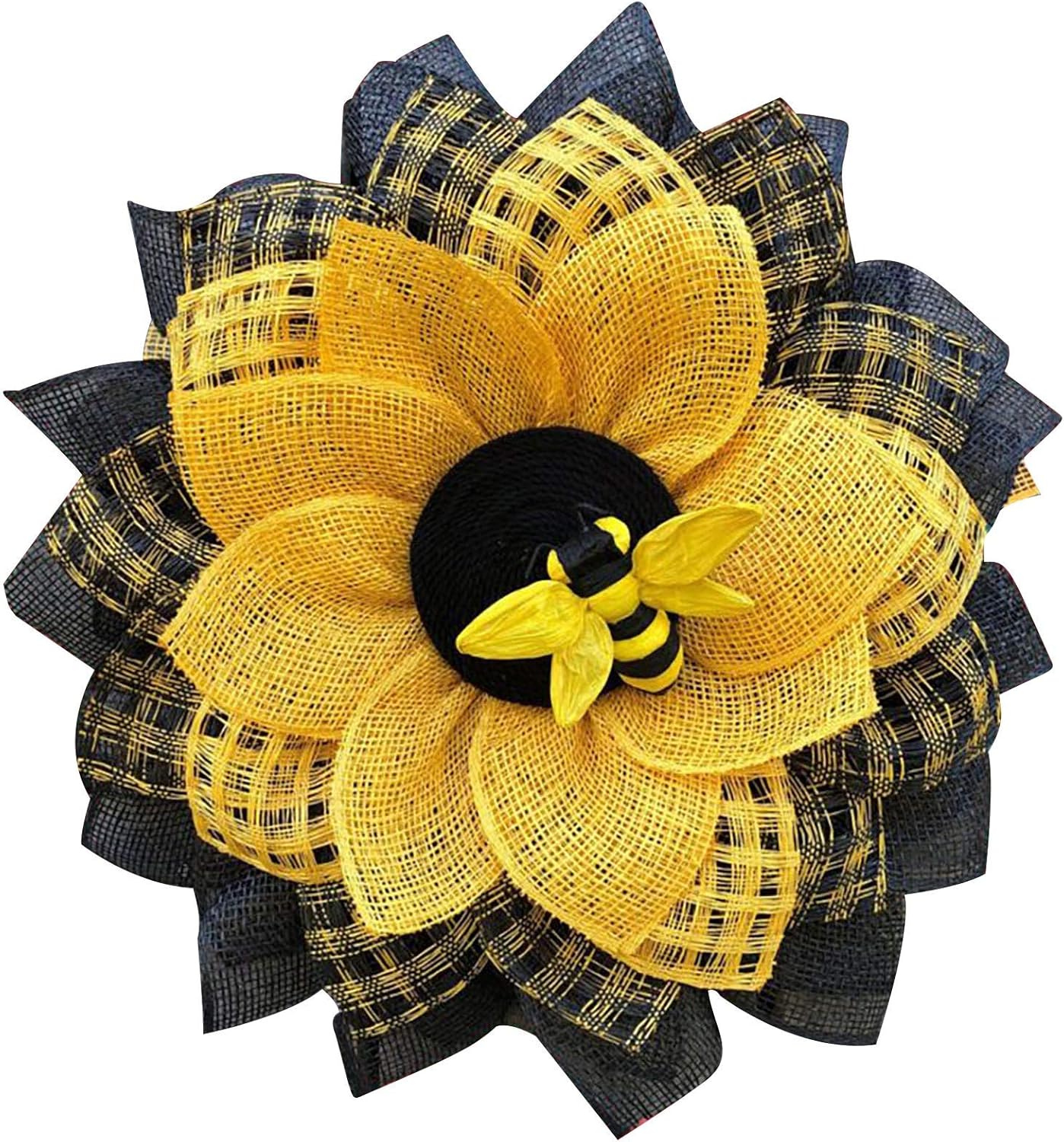 Summer Bee Wreath for Front Door