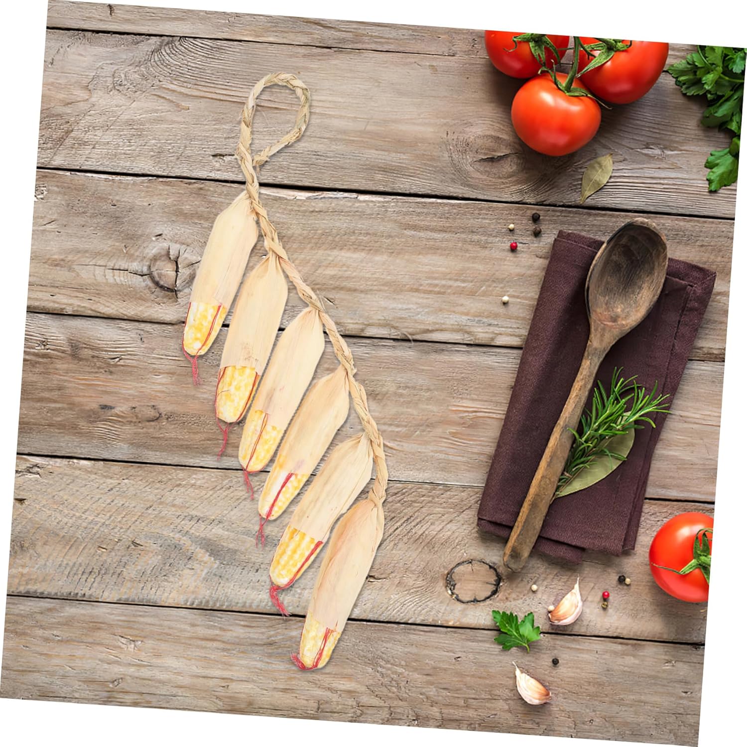 2Pcs Realistic Vegetable Corn Skewers Hanging Decor
