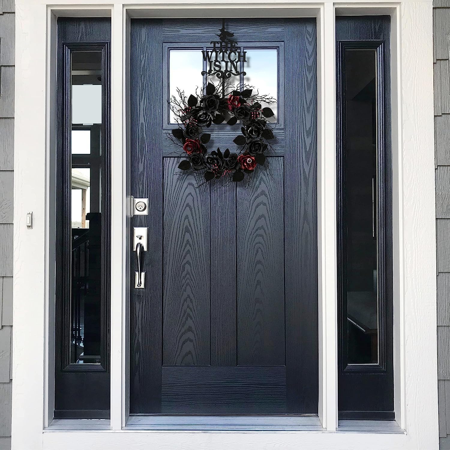 National Tree Company Artificial Spooky Wreath 22 Inches