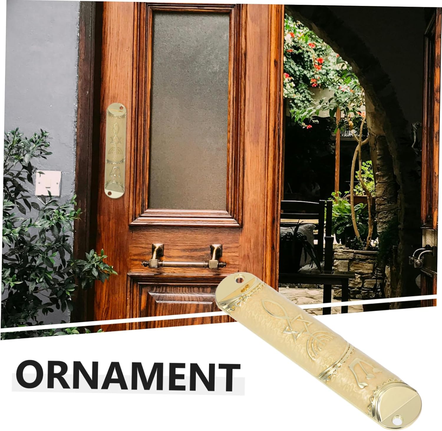 Jewish Mitzvah Metal Mezuzah Door Decor