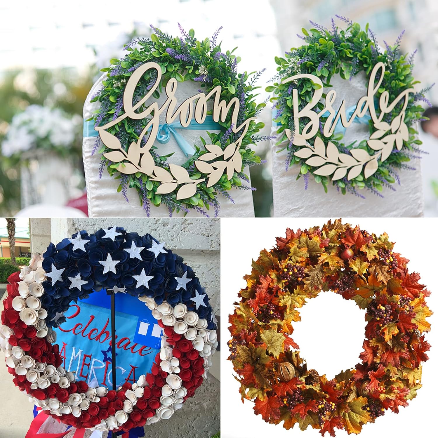 20pcs 12inch Paper Wreath Rings for DIY Crafts