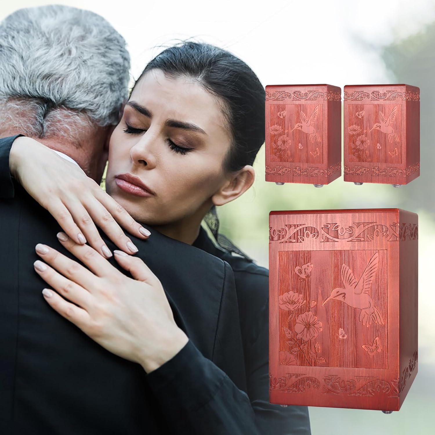 Wooden Cremation Urn for Human Ashes