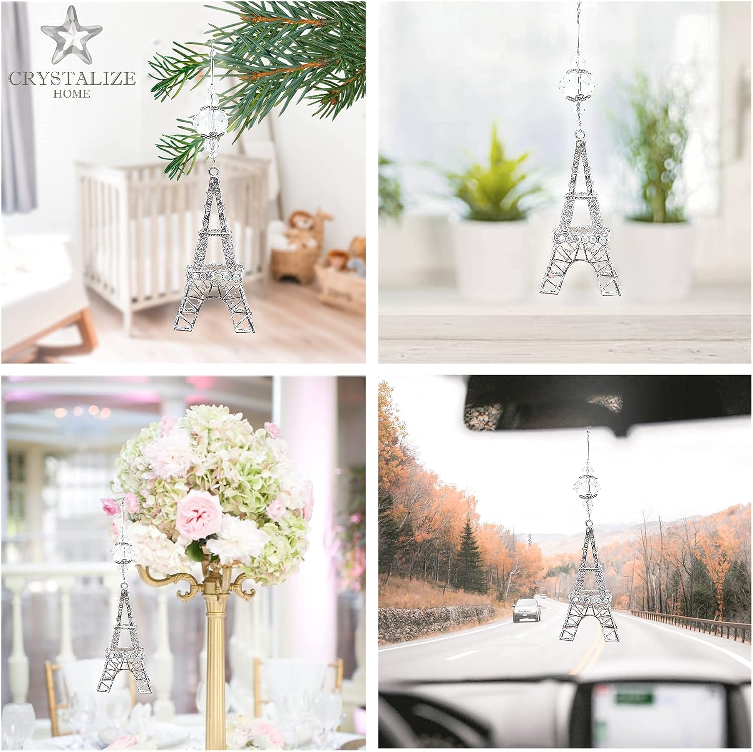 Crystal Tower Ornament for Home Decor