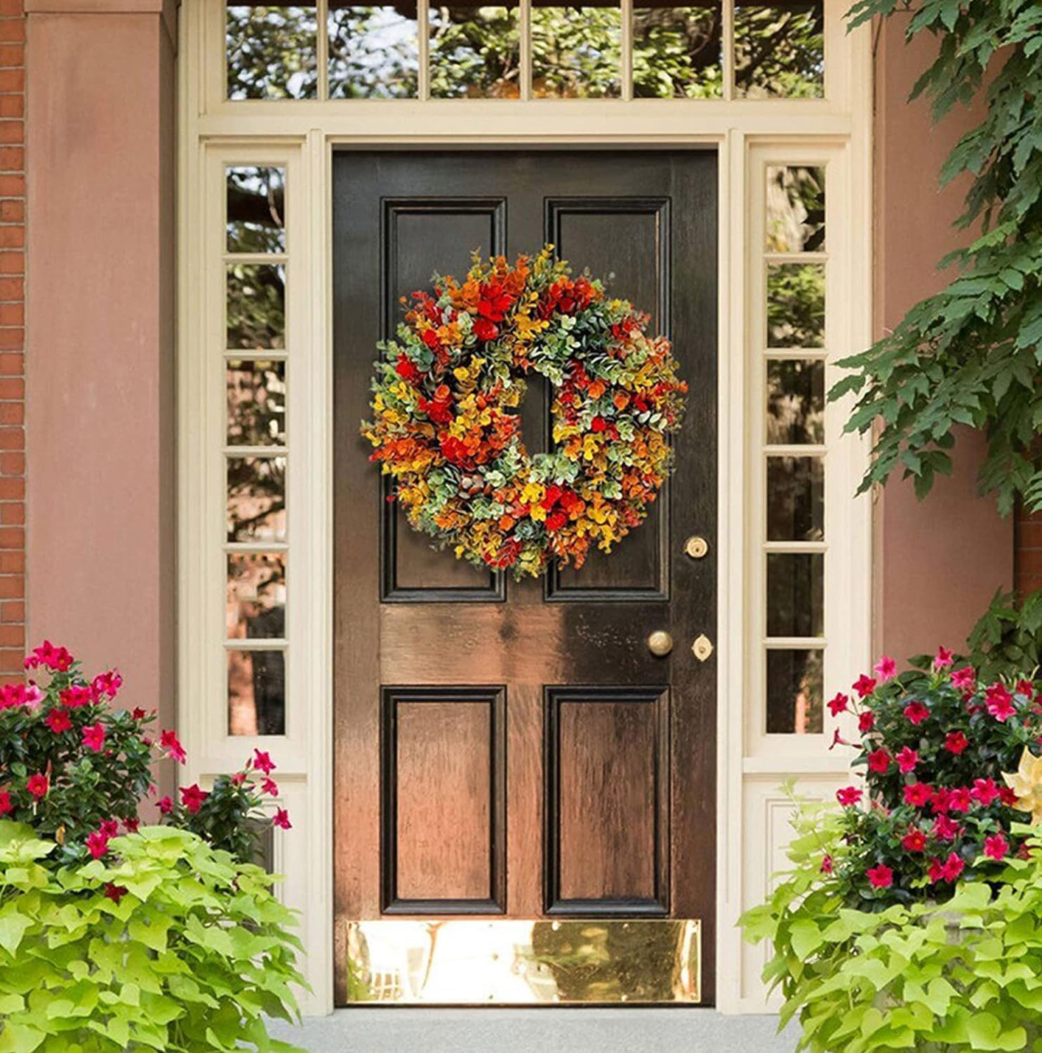 Fall Front Door Wreath 197 Inch Autumn Decor