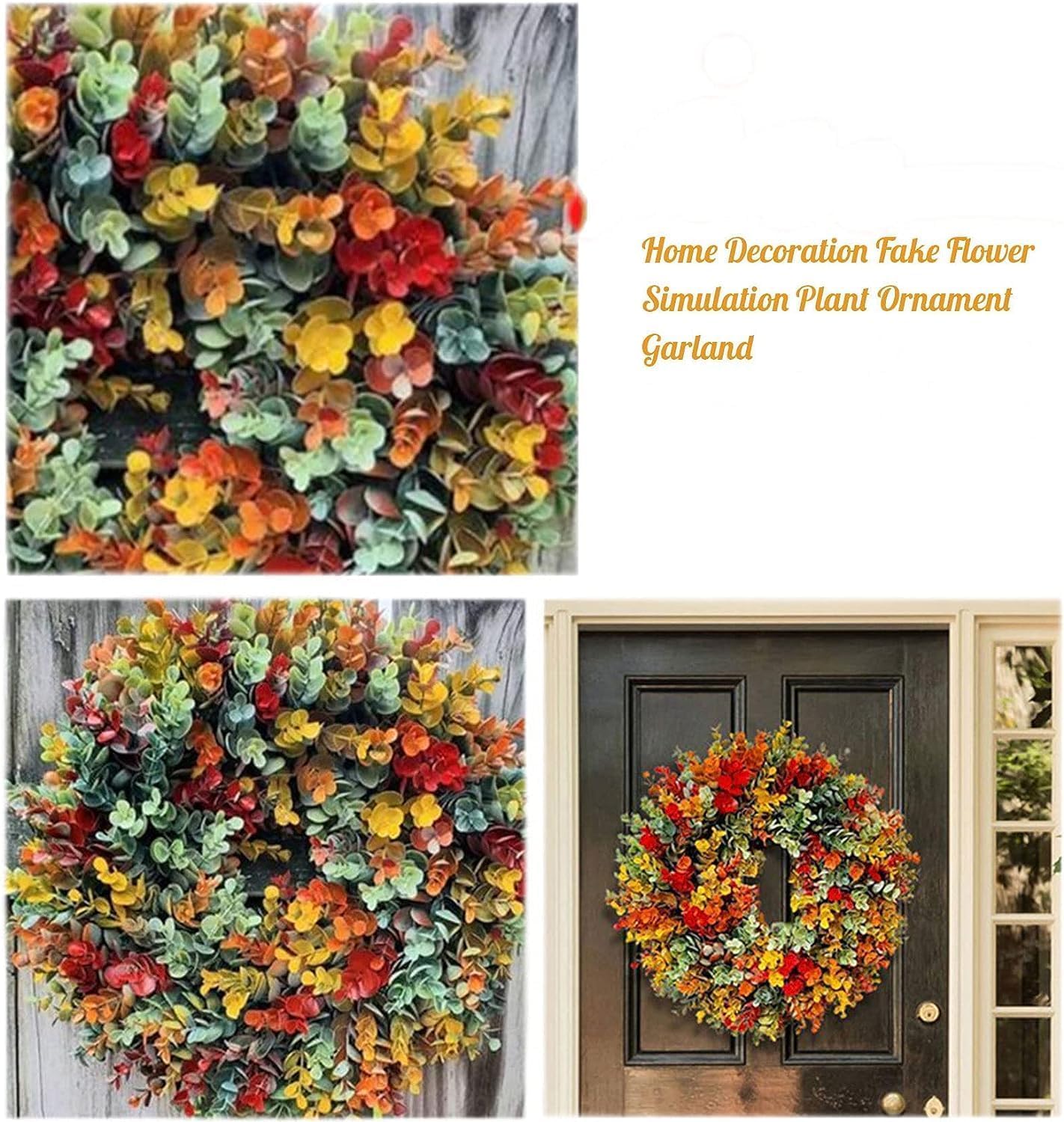 Fall Front Door Wreath 197 Inch Autumn Decor