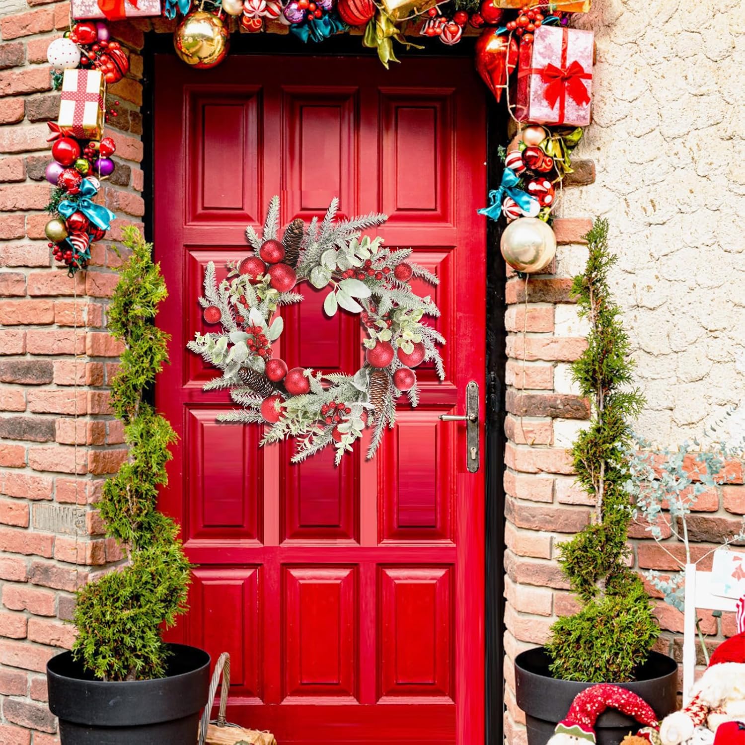 Super Holiday 20 Inch Red Christmas Wreath