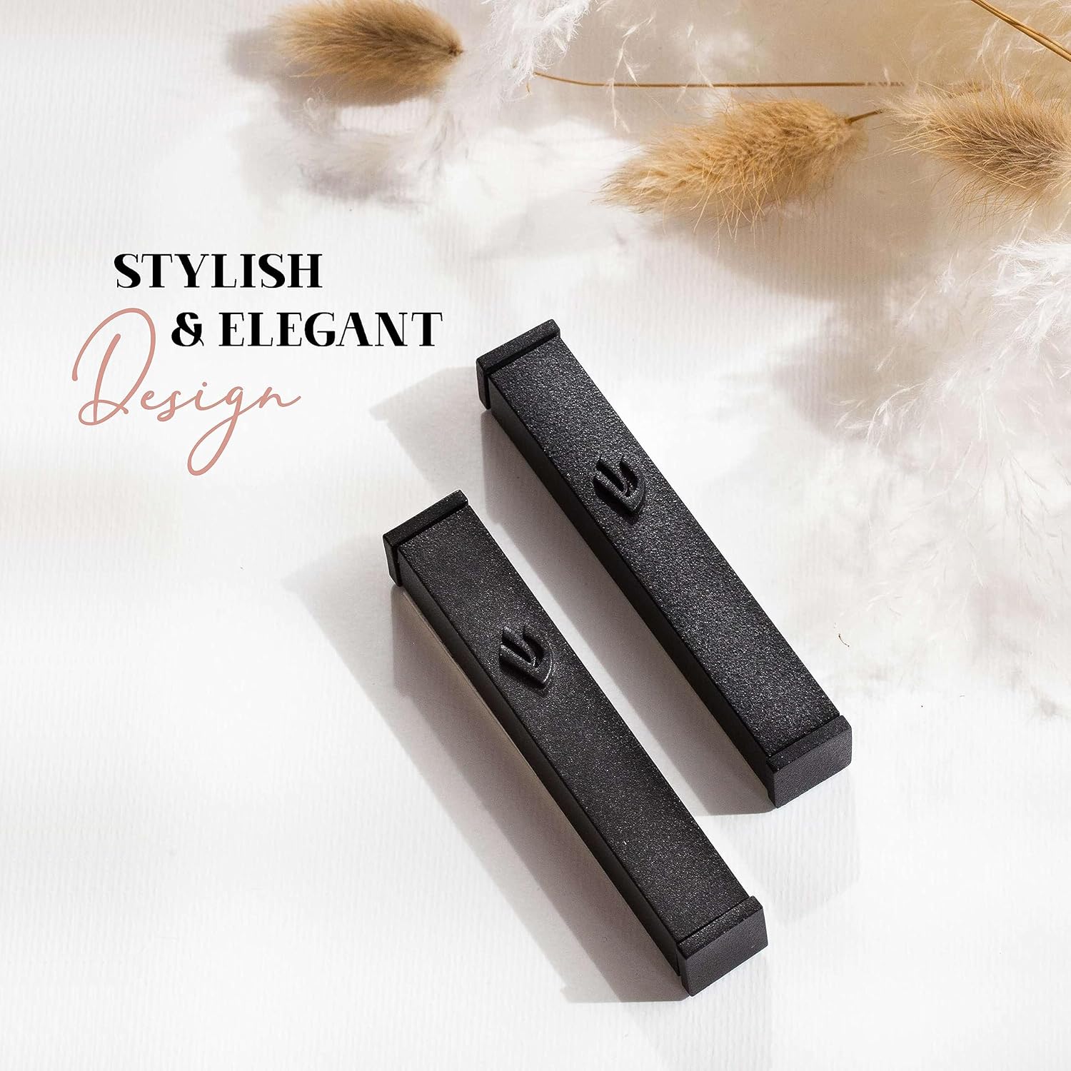 Suri Modern Mezuzah with Self-Stick Case and Scroll