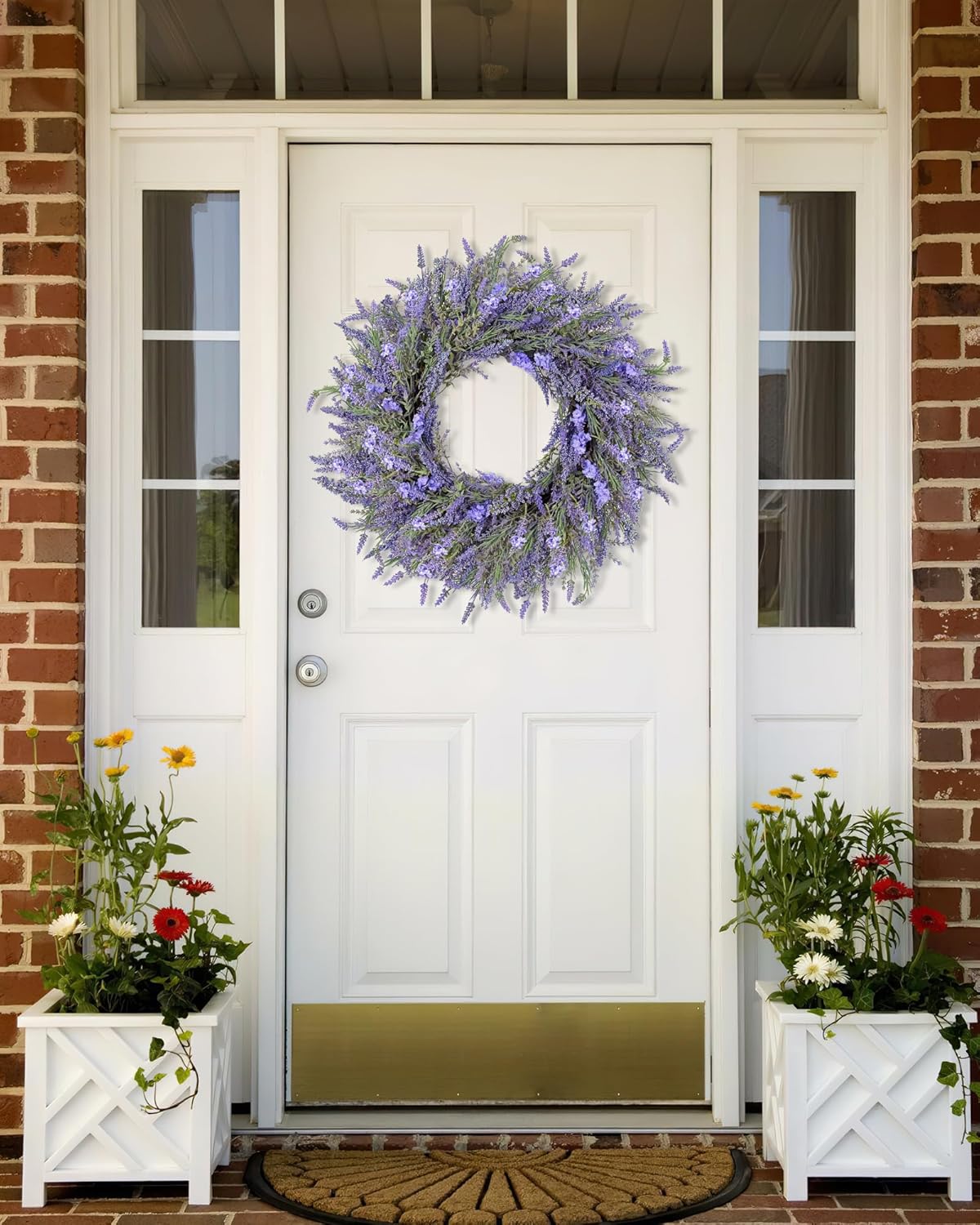 DDHS Lavender Wreath 24 Inch All Seasons Decor