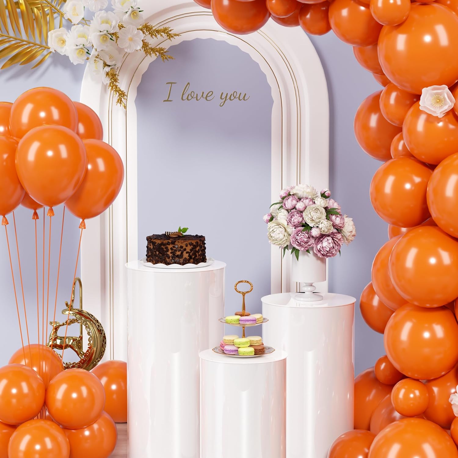 Toosci 3 Piece Cylinder Pedestal Stand for Party Decor