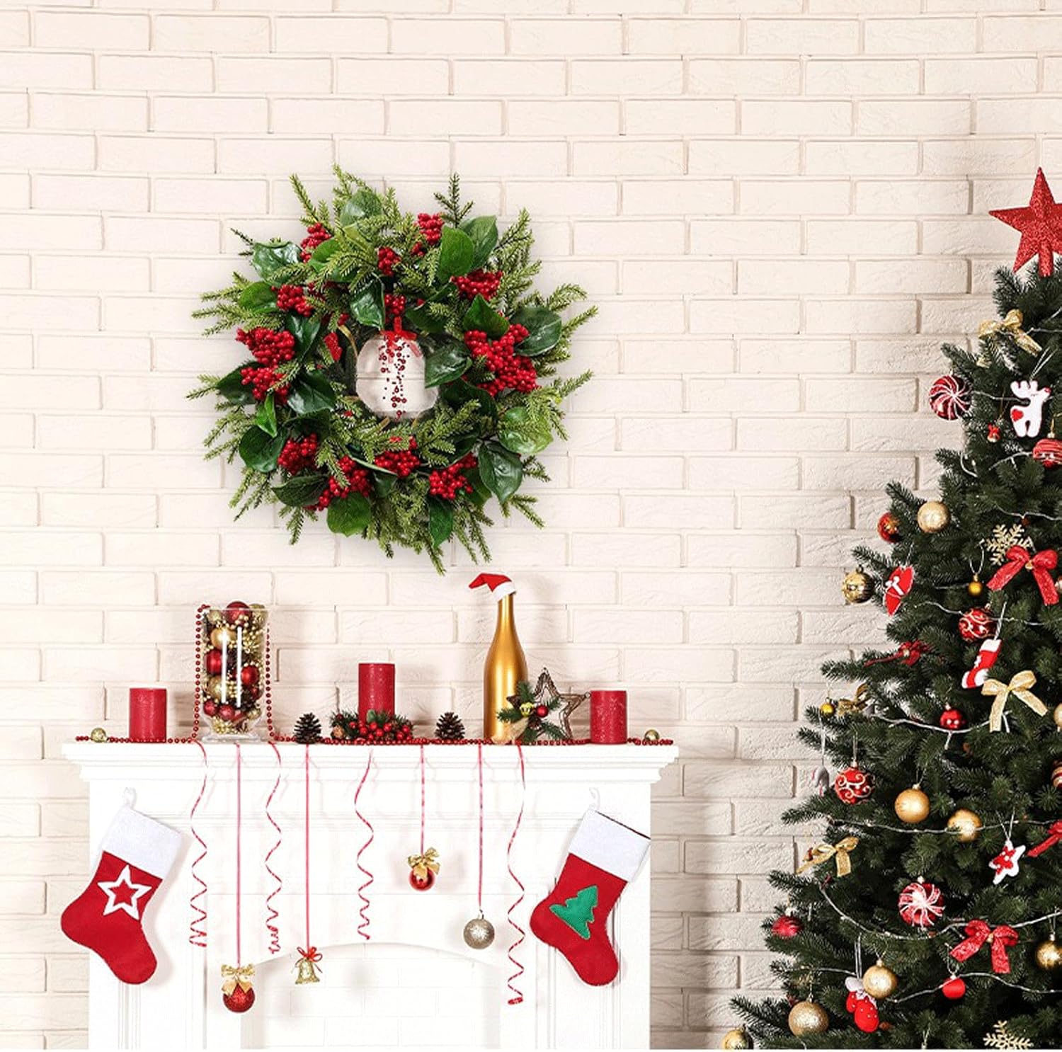 Welcome Wreaths for Front Door Set of 2