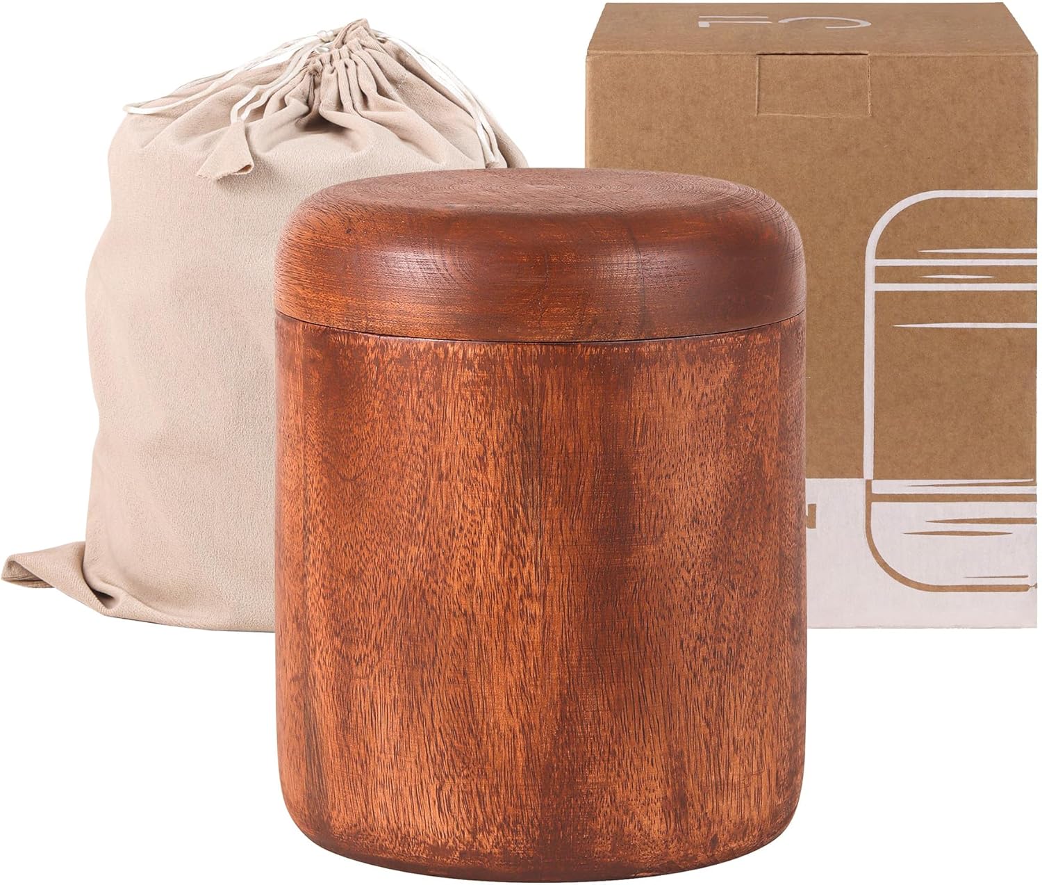 Elegant Wooden Urn for Human Ashes 250 LBS Capacity