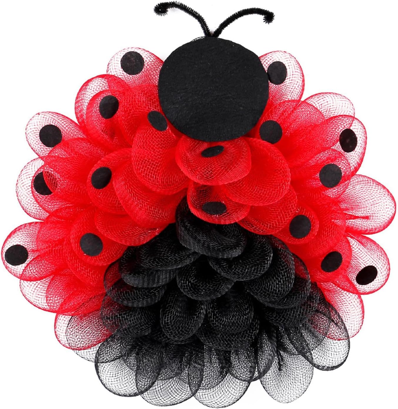 15-Inch Ladybug Door Wreath Decor