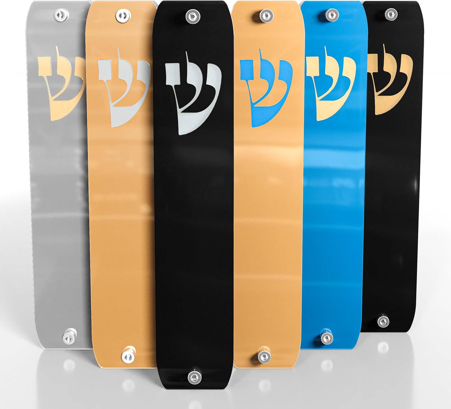 TYLDUM Mezuzah Case Clear Black with Silver