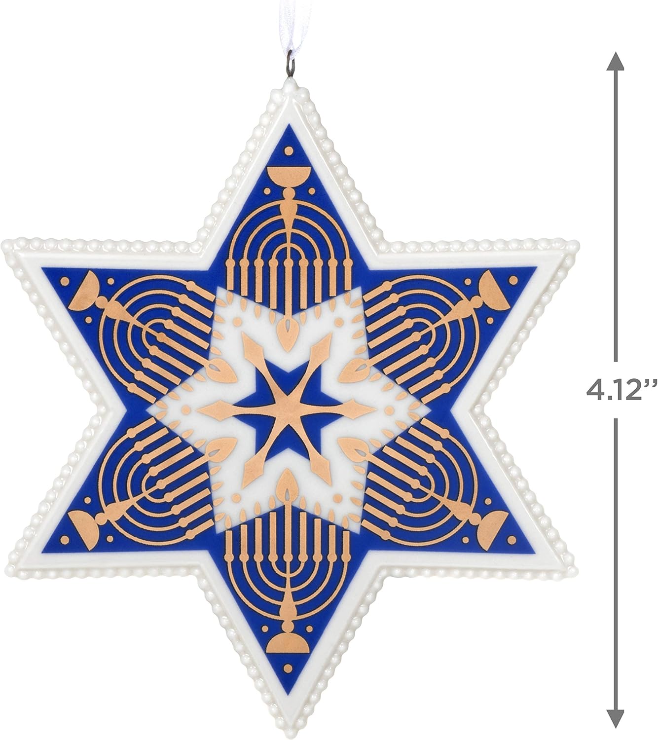 Hanukkah Blessings Star of David Ornament Multicolor