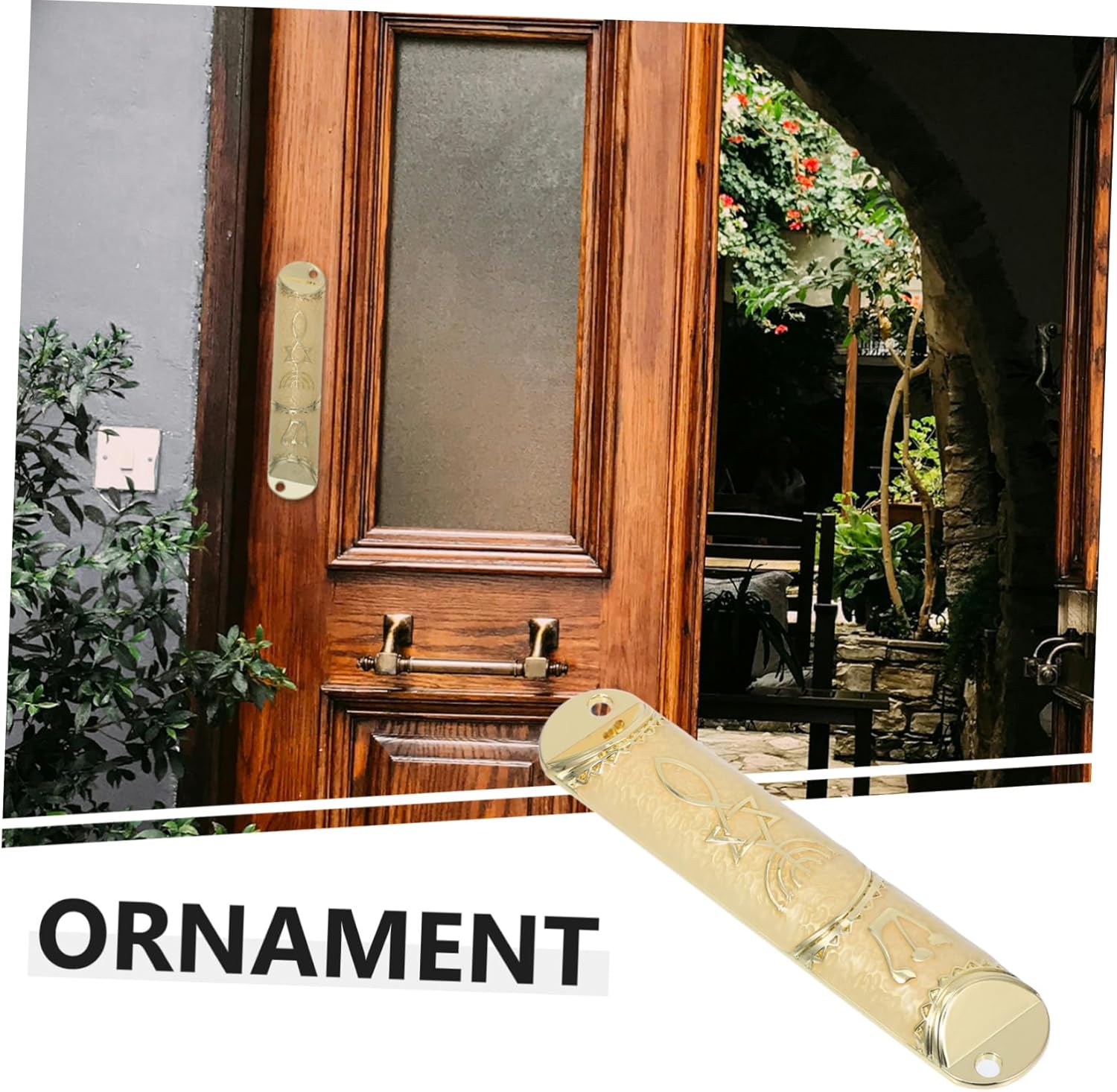 Garneck Metal Mezuzah Scroll for Home Door Decoration