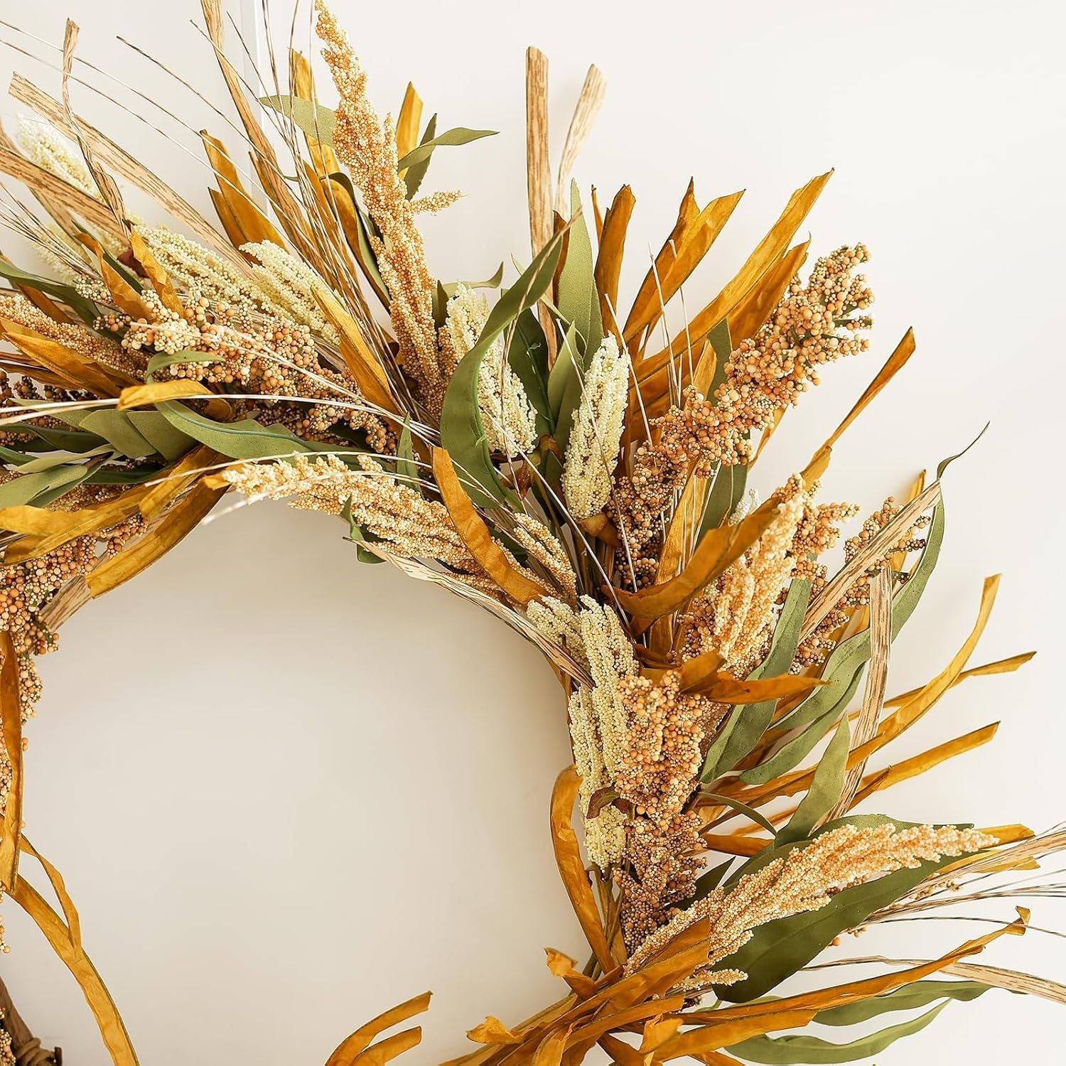 Hometrance Fall Harvest Wreath for Front Door
