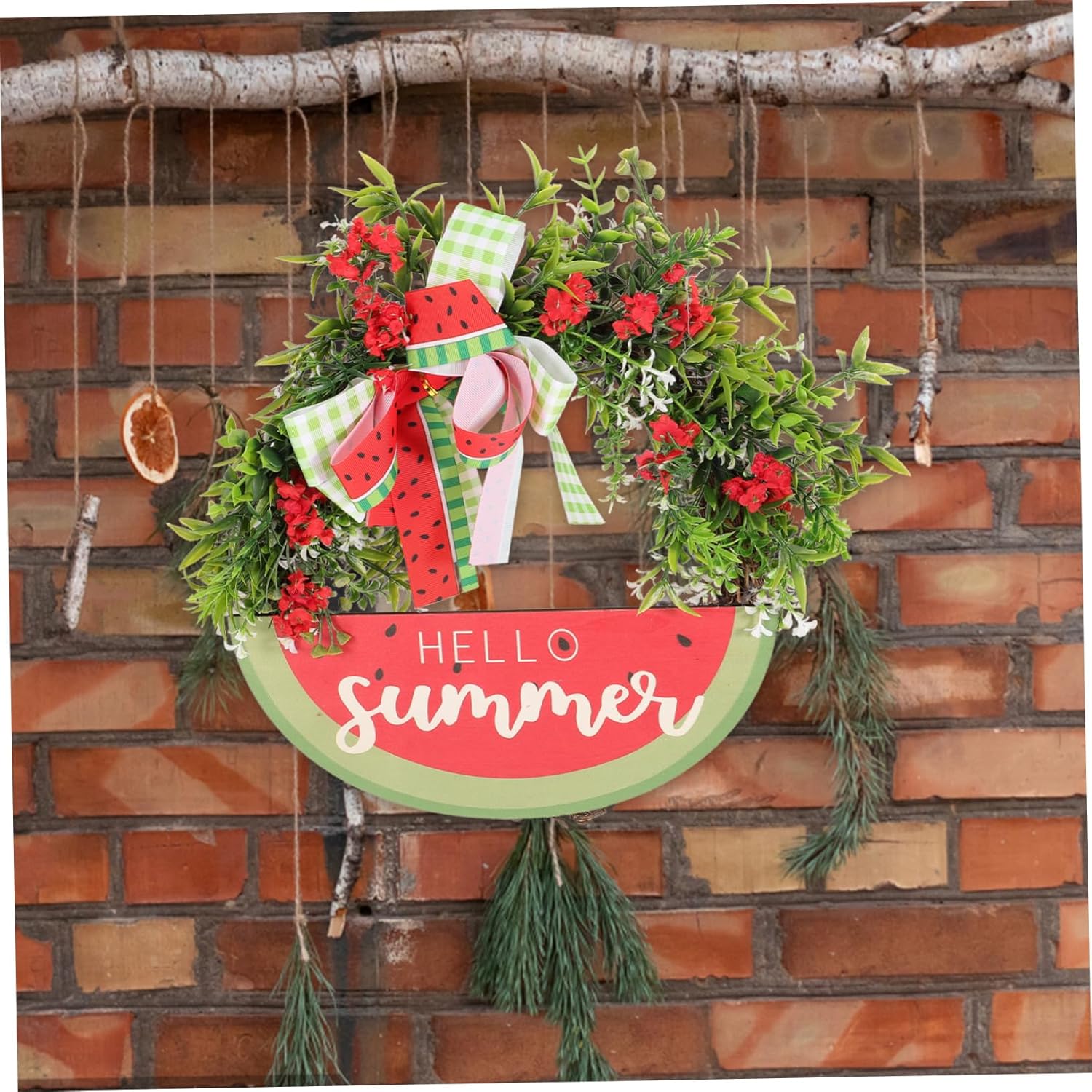Front Door Wreath Hanger Summer Decor Wreath