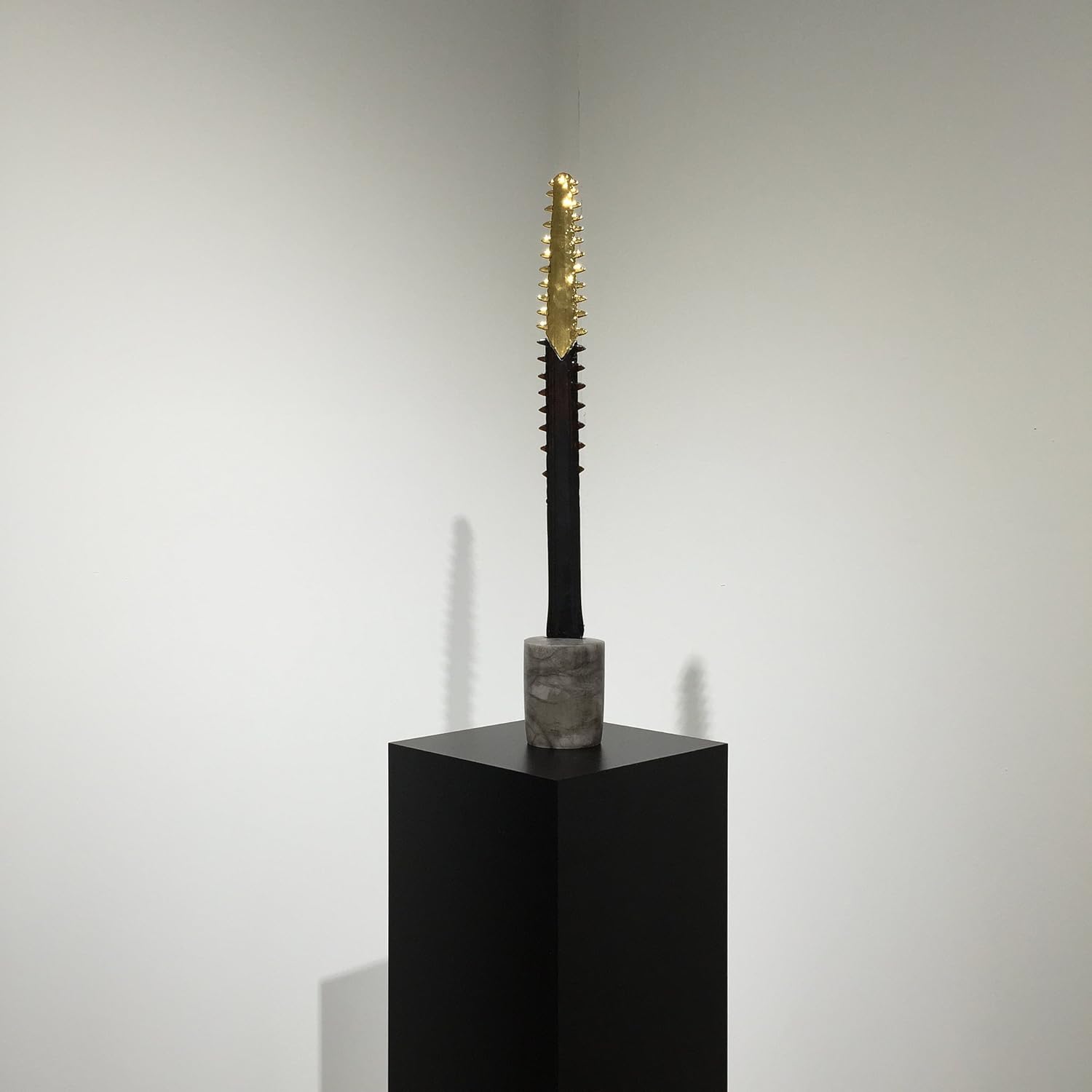 Laminate Pedestal - Art Display Stand 36 Tall Black