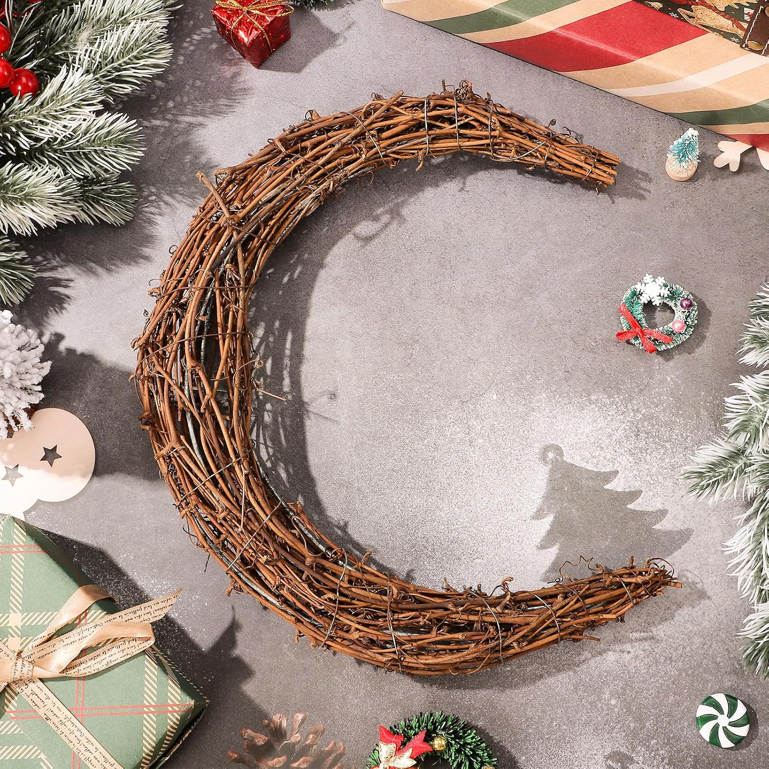 NOLITOY Natural Grapevine Wreath Hoop 1179 Inch