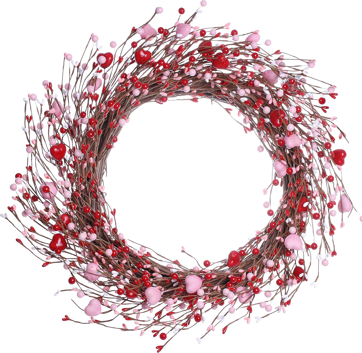JFLORU 20 Inch Valentine Wreath for Front Door