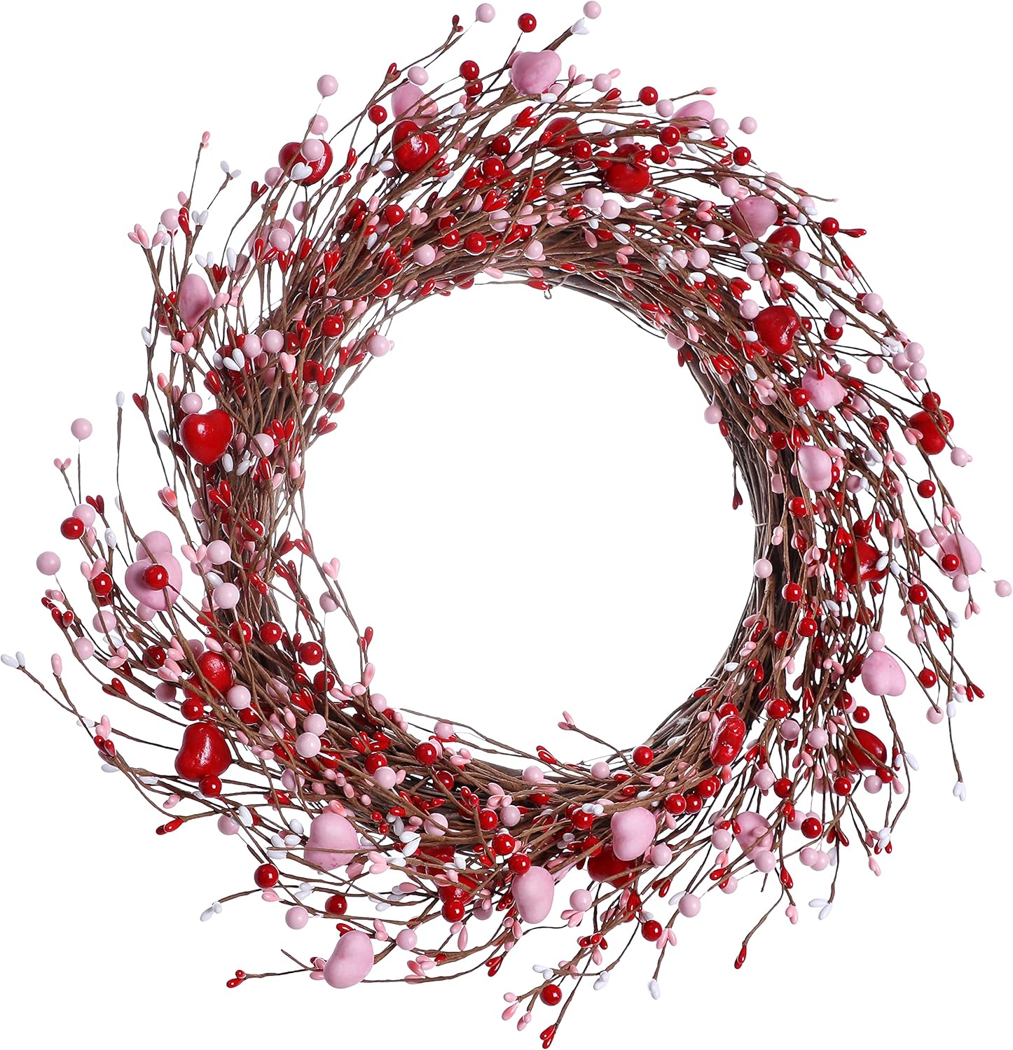 JFLORU 20 Inch Valentine Wreath for Front Door