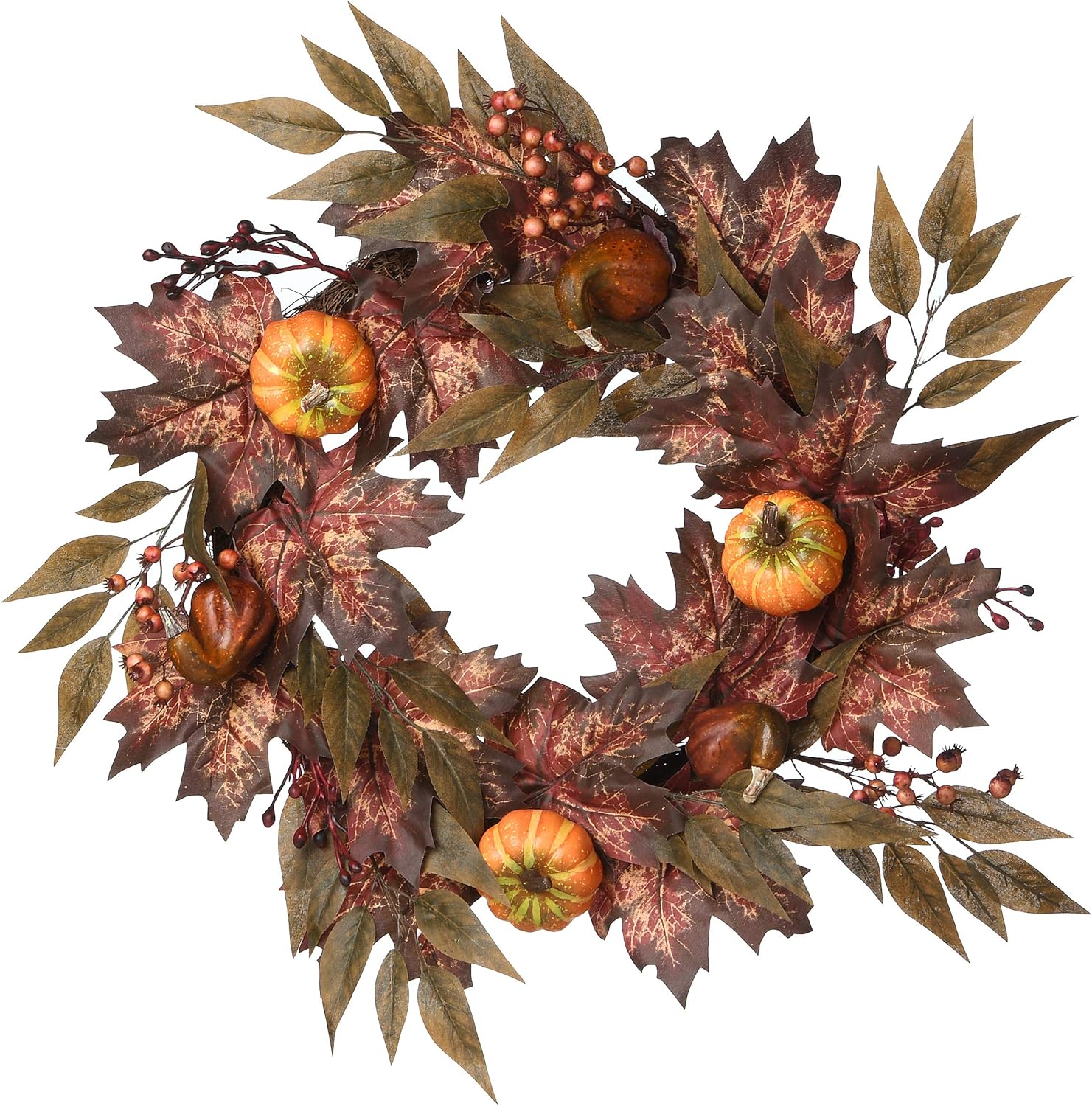 National Tree Company Artificial Autumn Wreath 24 in