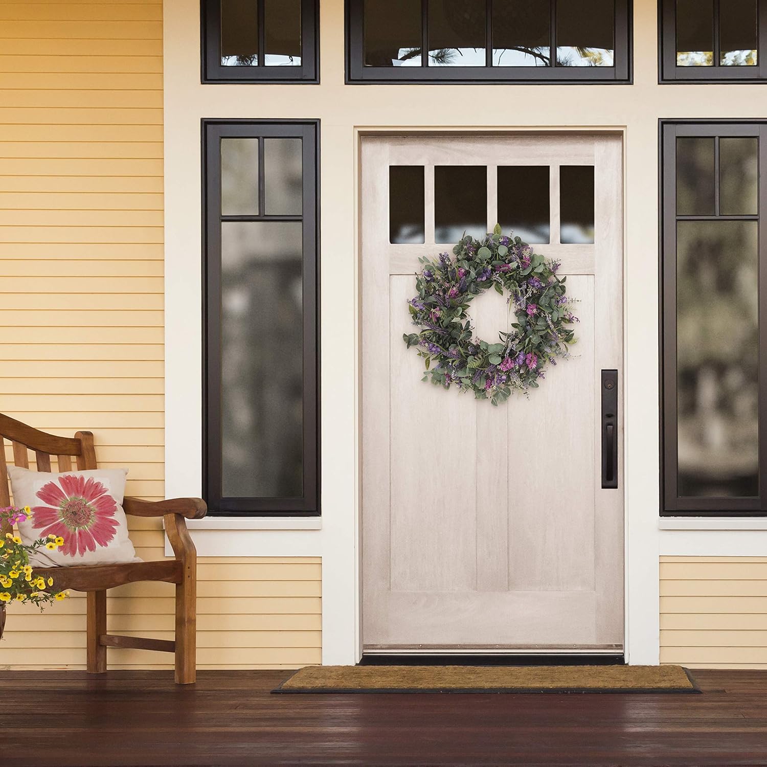 Puleo International 30 Inch Artificial Spring Wreath