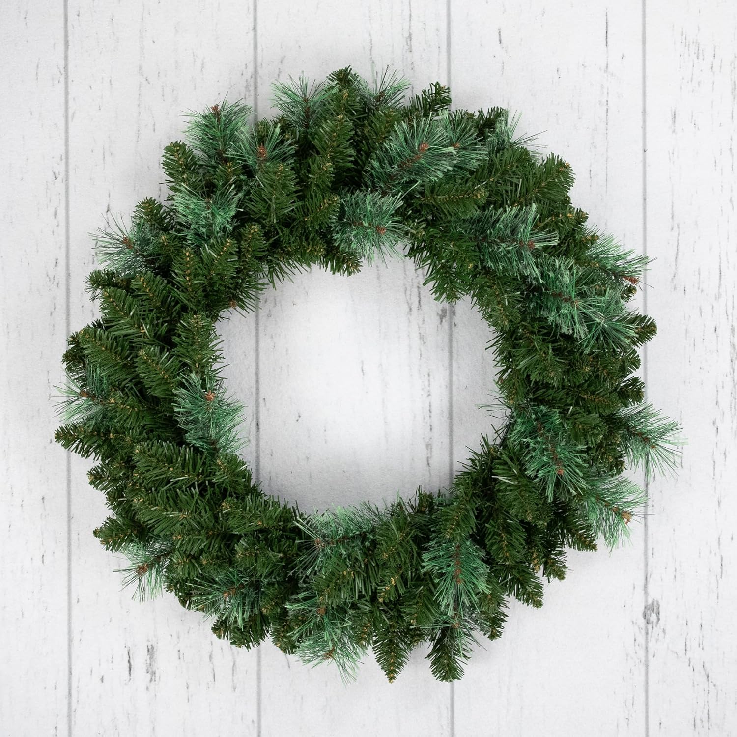 Northlight Cashmere Mixed Pine Artificial Wreath 24 Inch Unlit